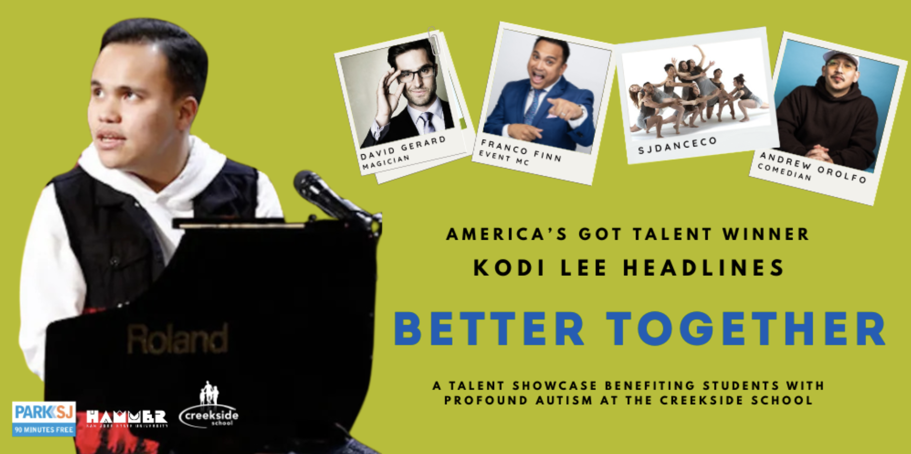 America’s Got Talent Winner Kodi Lee Headlines “Better Together” Talent Showcase Benefitting The Creekside School